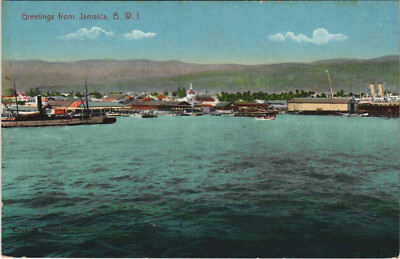 PC JAMAIKA, GRÜSSE AUS JAMAIKA, S.W.I., alte Postkarte (b31228)
