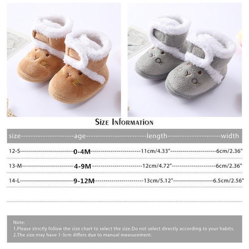 Bebés Niñas Niños Pequeños Antideslizantes Zapatillas Calcetines Niños Invierno Cálido Infantil Botas - Imagen 2 de 16