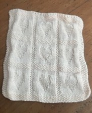 Hand Made Barbie Doll  Blanket With Heart Motif