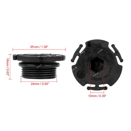 3 Pcs Engine Oil Drain Plugs For BMW E84 E89 F07N F10 F11 #11137605018 Black - Picture 6 of 6