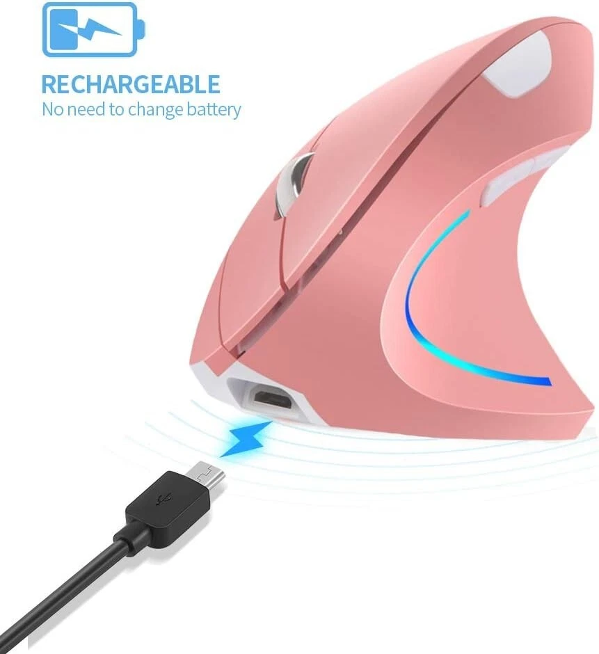 Right Handed Vertical Mouse Wireless Ergonomic Rechargeable with DPI - Image 4 of 4