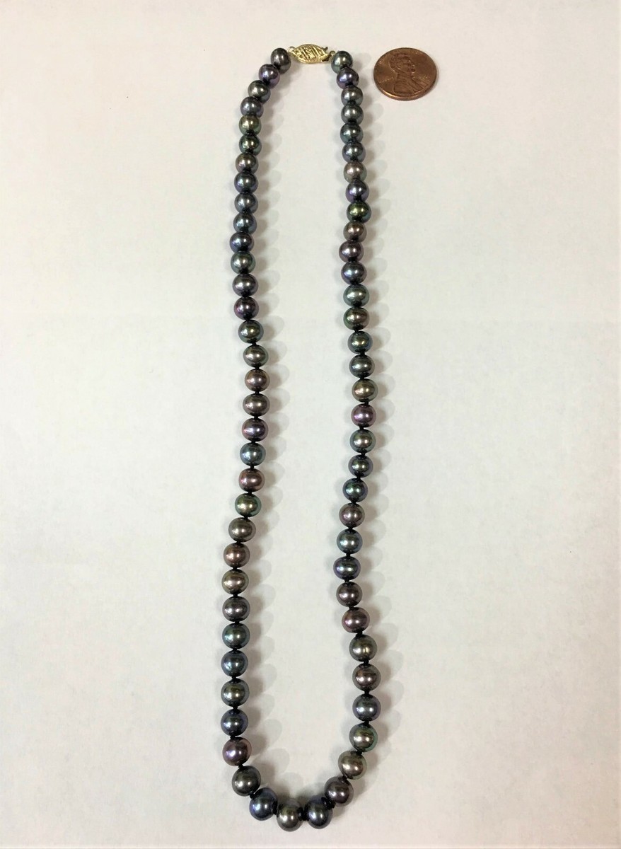 【BLACKPURPLE】Petit B Pearl Layered Necklace Pearl Double Layered Charm Necklace – Bauble Sky