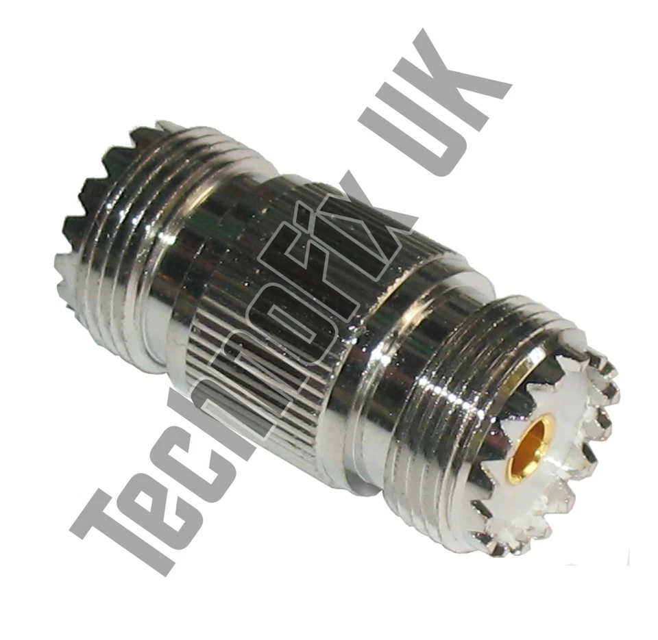 SO239 UHF female to female barrel coupler (UHF F to UHF F) - accepts PL259 plugs
