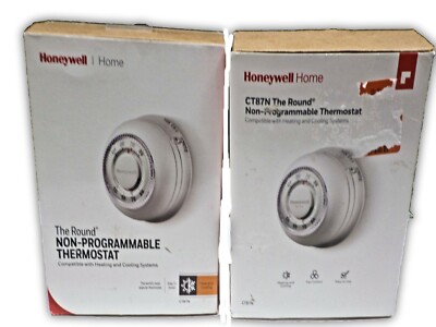 2 Honeywell CT87N Non- Programmable Thermostat - White for parts or not