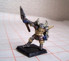 Warhammer Realm of Chaos Warrior of Tzeentch Champion with Halberd (OOP)