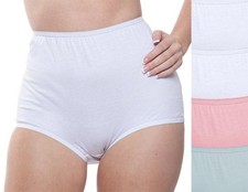 100 Cotton Elastic Leg Panty, Four Pack by Teri Lingerie