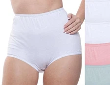 100% Cotton Elastic Leg Panty, Four Pack by Teri Lingerie