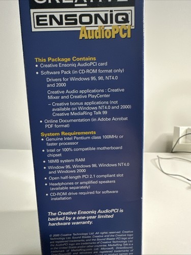 Creative Ensoniq Audio PCI - Afbeelding 6 van 8