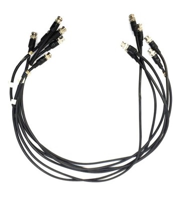 Unbranded 3' Coaxial Cable for Video w/Twist-Lock Connect RG59/U [Lot of 6] USED