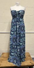 MONSOON Dress Long Floral Printed Party Evening Cocktail Occasion Size M