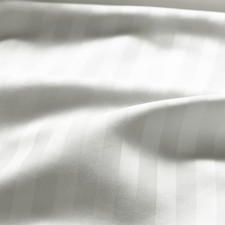 IKEA NATTJASMIN Satin Bettwäsche-Set, 3-teilig, weiß, 240x220/80x80 cm