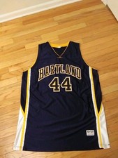 Hartland High School Eagles Vintage Retro Gear Game Worn Basketball Jersey 3XL