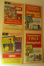 COMPLETE FAMILY HOME REPAIR & SEWING BOOKS (2 EA.) BY CURTIN PROMOTIONS 1972