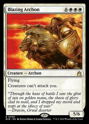 1x Blazing Archon - Foil MTG Ravnica Remastered NM Magic Foil