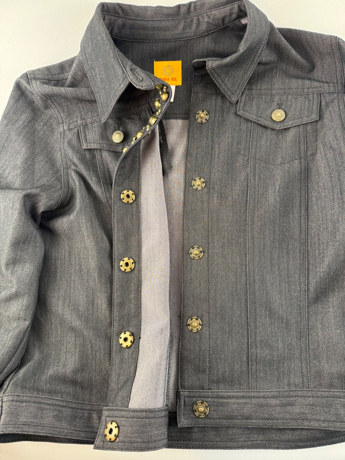 Ruby Rd Women’s Jacket Sz 14 Solid Black/Dark Gra… - image 9