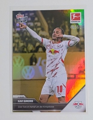 Topps NOW Bundesliga 2024-25 - Card 162 - Xavi Simons - RB Leipzig - GOLD