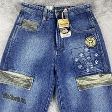 Vintage Pepe London Jeans Youth 16 Blue Carpenter Baggy Y2K Pockets Denim