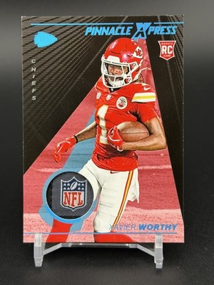 2024 Panini Encore Xavier Worthy Pinnacle Express Materials Platinum Tag 1/1
