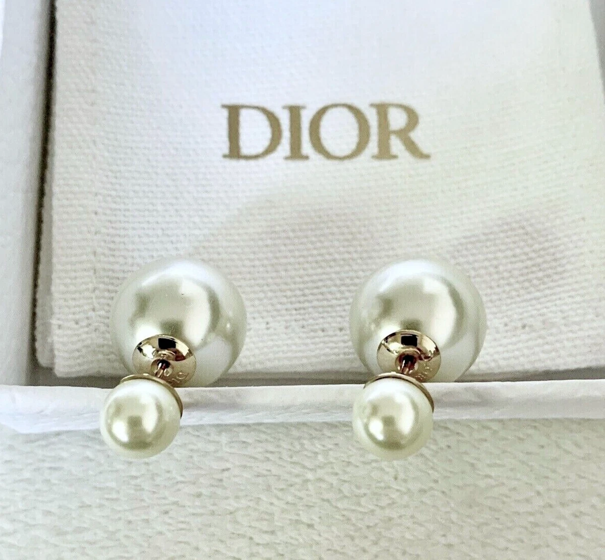 Dior Pearl Fashion Earrings for sale - eBay
