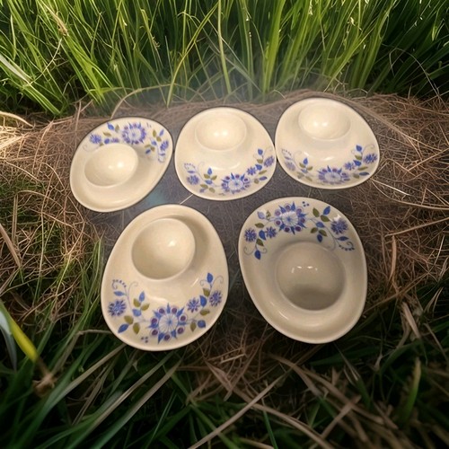 Figgjo Flint Lotte egg cup bowl Norway 4"L x 3.5"W  set of 5
