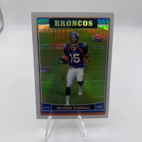2006 Tops Chrome Brandon Marshall Rookie Card Refractor Broncos RC