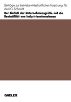 Der Einfluß Der UnternehmensgrößE Auf Die RentabilitäT Von Industrieunternehmen