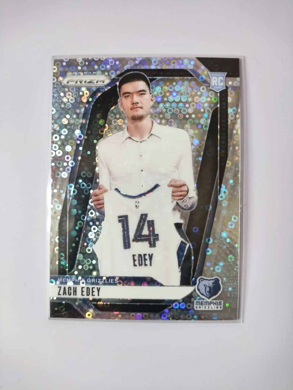 2024-25 Panini Prizm Zach Edey Fast Break Rookie Variation RC #249 Grizzlies J29