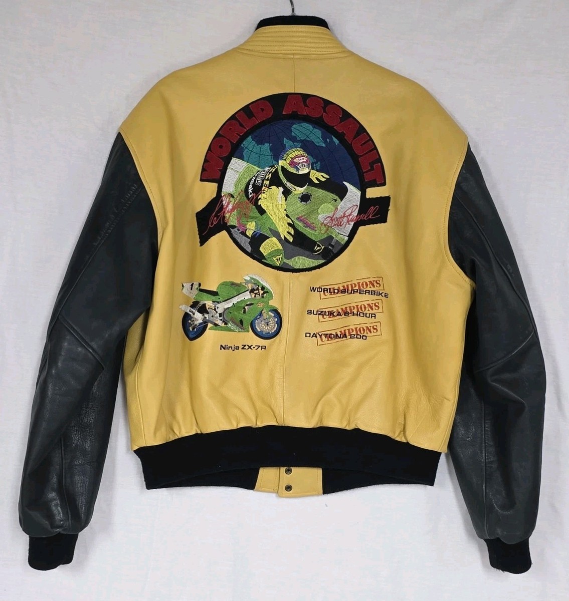 あずき Vtg 1993 Scott Russell/Rob Muzzy Kawasaki Superbike Embroidered