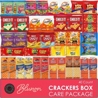 Crackers Variety Pack, Snacks Assortment, Snack Pack 1.24 Ounce (Pack of 40)