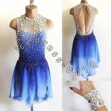 Ice Figure Skating Dress. Competition Gymnastics Ballet Custom Ice Dance Dress