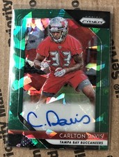 2018 Panini Prizm - Rookie Carlton Davis #260 Green Prizm (RC) Auto Sp/ 75