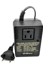 SMF-200 Deluxe 200 Watts Step down Voltage Converter for International Travel to