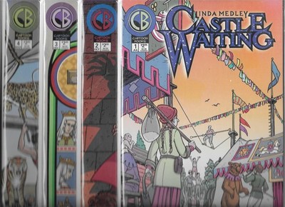 CASTLE WAITING #1-#4 SET (FN/VF) CB CARTOON BOOKS, LINDA MEDLEY