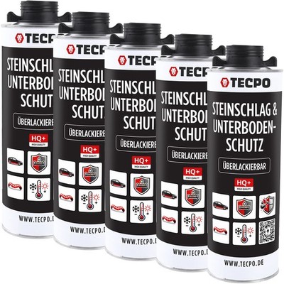 5L TECPO UNTERBODENSCHUTZ STEINSCHLAGSCHUTZ ÜBERLACKIERBAR SCHWARZ UBS AUTOLACK