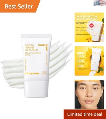 Lightweight Korean SPF 36 Sunscreen - Hydrating, Natural & Gift Set Available