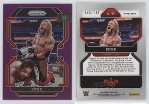 2022 Panini Prizm WWE Purple Prizm /149 Edge #164