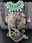 ​2 LBS Vintage Estate Jewelry Lot Wearable Costume Reseller Mystery Treasure Mix