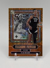 2025 Panini Donruss WNBA A'ja Wilson Franchise Features #11 Orange Fireworks /75