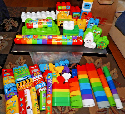 Leap Frog Leap Builders Interactive Blocks Mixed Lot 216 pieces ABC Smart House