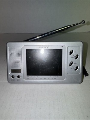 Axion 2.5   Color LCD TFT Portable TV-AXN-5350 Untested- No Charger.