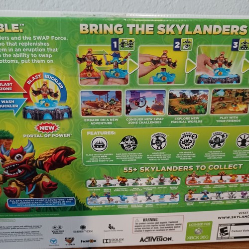 Skylanders Swap Force: Starter Pack - Gioco Xbox 360 Portal Of Power Toys To Life - Foto 9 di 21