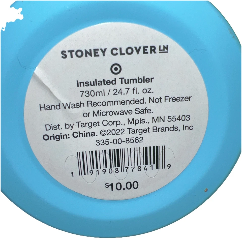 23oz Stainless Steel Tumbler with Straw Blue/Pink - Stoney Clover Lane x Target - Image 4 of 4