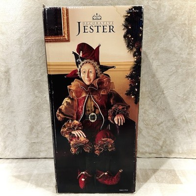 Costco Decorative Jester 4' Christmas Holiday Old World Hand Crafted Clothes Elf