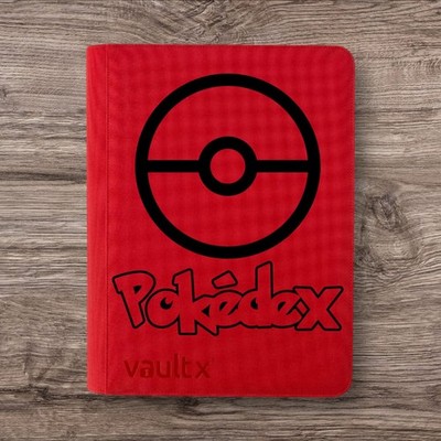 Vault X- 16 Pocket eXo-Tec Zip Binder - Rot Pokemon Pokdex