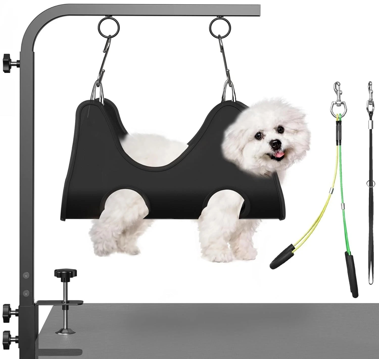 Adjustable Dog Grooming Arm with Clamps: 42" Height-Adjustab