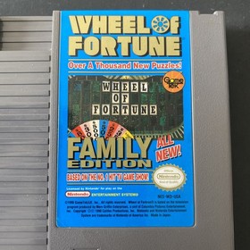 Wheel of Fortune Family Edition NES (Nintendo Entertainment System, 1990)
