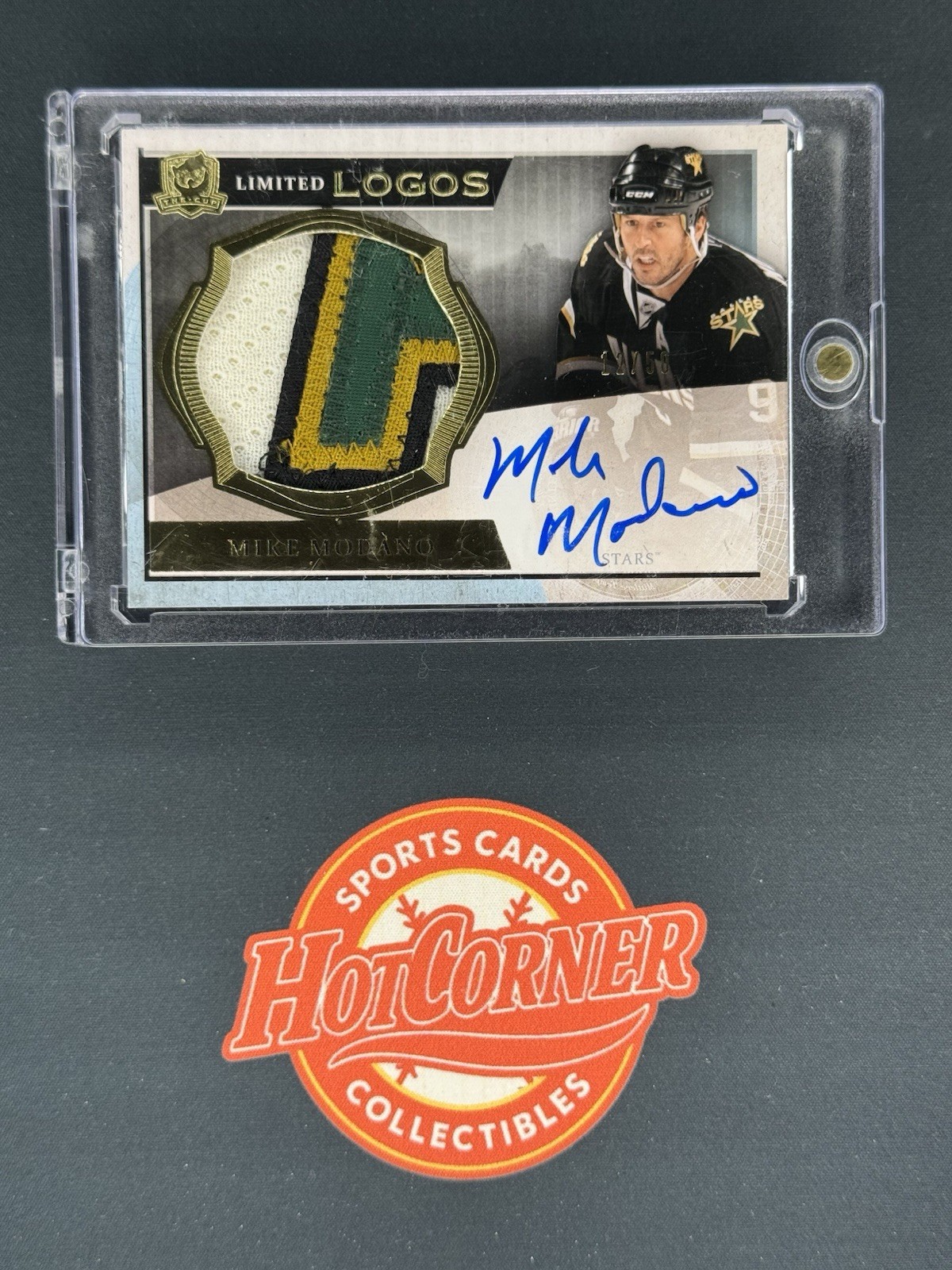 2013 UD The Cup Limited Logos Game Used Logo Patch /50 Mike Modano Auto