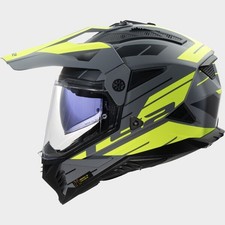 LS2 Pioneer 2 MX702 NAMIB Matt Grey/Yellow Motorcycle Adventure Helmet 22.06 PD