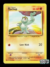 Pokemon Machop 52/102 Base Set Unlimited LP
