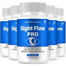 5 Pack Sight Flow Vision Capsules, SightFlow Advanced Formula 300 Capsules